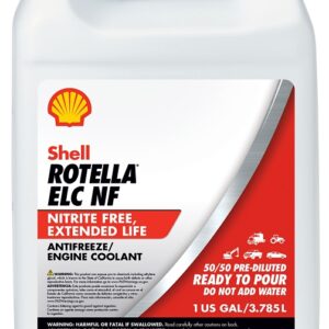 Shell Rotella 550041810 Extended Life Nitrite-Free Coolant, Red, 1 gal, Jug
