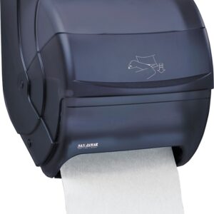 North American Paper T850TBK Towel Dispenser, 8-1/4 in W Roll, 8-1/2 in Dia Roll, Plastic