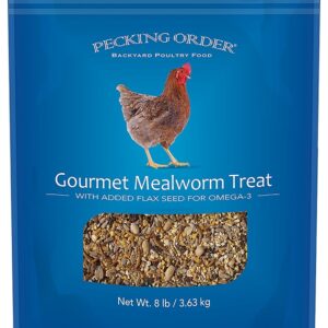 Pecking Order 009327 Chicken Mealworm Treat, 8 lb Bag