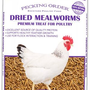 Pecking Order 009168-2 Dried Mealworms, 11 lb