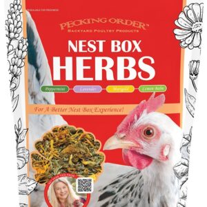 Pecking Order 9302 Nest Box Herbs, 10 in H, 3-1/2 in W, 6 oz Capacity