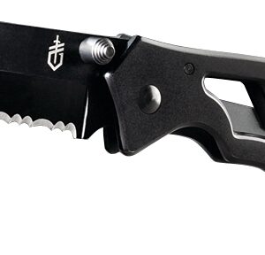 Gerber 31-001731 Folding Knife, 2.88 in L Blade, 7Cr17MoV Stainless Steel Blade, 1-Blade, Black Handle