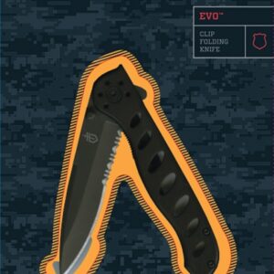 Gerber 22-41432 Folding Knife, 3.43 in L Blade, High Carbon Stainless Steel Blade, 1-Blade, Black Handle