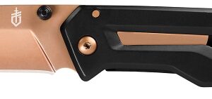 Gerber 31-003311 Folding Knife, 3 in L Blade, Stainless Steel Blade, Black Handle