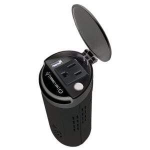 Schumacher XI15 Power Converter, 10/15 VDC Input, 110/125 VAC Output, 150 W, 0.3 to 15 A, Black