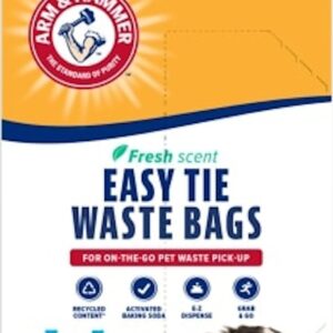 Arm & Hammer 71041 Disposable Waste Bag, Plastic, Blue