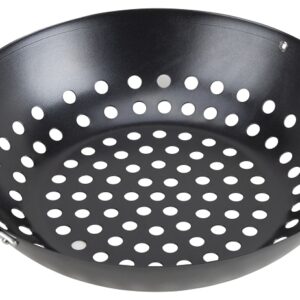 Omaha BBQ-33002 Grill Basket, 13-1/2 in L, Steel, Black, Build-in Handle