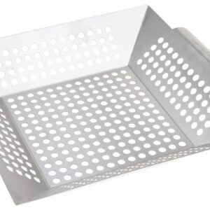 Omaha BBQ-37238 Grilling Basket, 13-7/8 in L, Stainless Steel