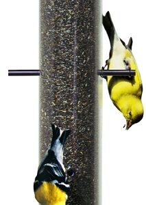 Perky-Pet 399 Thistle Bird Feeder, 19-1/4 in H, 2 lb, Plastic, Bright Yellow/Clear, Hanging Mounting
