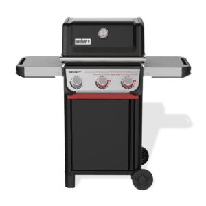 Weber Spirit 1500789 Gas Grill, 31,000 Btu, Propane, 3-Burner, 360 sq-in Primary Cooking Surface, Black