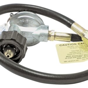 Mr. Heater F271161 Hose and Regulator Assembly, 3/8 in Connection, 22 in L Hose, Brass