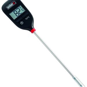 Weber 6750 Thermometer, Digital Display, Black