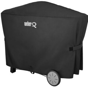 Weber 7112 Premium Grill Cover, For: Weber Q 2000 Series Grills With Q Cart And Weber Q 3000 Series Grills