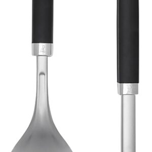 Weber Precision Series 6771 Grill Tongs and Spatula Set, Stainless Steel Blade, Stainless Steel, Rubber Handle
