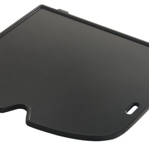 Weber 7034 Griddle, Cast Iron, Black, Porcelain Enamel, For: Weber Traveler Grills