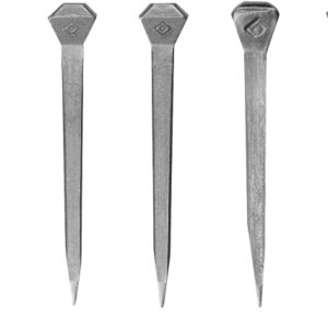 Diamond Farrier D5CH1N Horseshoe Nail, #5, 49.6 mm L, Steel