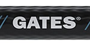 Gates MXT MEGASYS 85048 Wire Braid Hose, 0.8 in OD, 1/2 in ID, 50 ft L, 4000 psi Pressure, Synthetic Rubber, Black