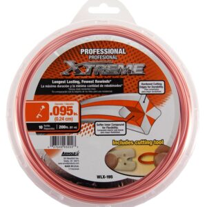 Arnold Xtreme Professional WLX-195 Trimmer Line, 0.095 in Dia, 200 ft L, Monofilament