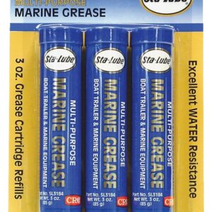 Sta-Lube SL3184 Marine Grease, 3 oz Cartridge, Blue