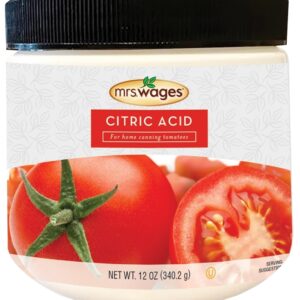 Mrs. Wages WGCC060000 Citric Acid, 12 oz Jar