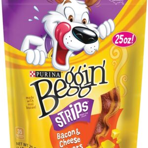 Purina 3810012508 Dog Treat, Bacon, Cheese, 25 oz Pack