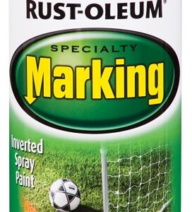 RUST-OLEUM SPECIALTY 1987830 Marking Spray Paint, Flat, Fluorescent Orange, 11 oz Aerosol Can