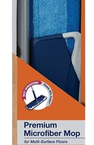 Bona WM710013432 Floor Mop, 4 in W Head, 15 in L Head, 60 in L Handle, Microfiber Head