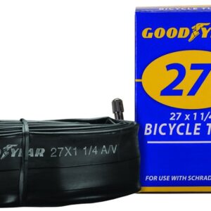 Kent 91081 Bicycle Tube, Butyl Rubber, Black, For: 27 x 1-1/4 in W Bicycle Tires