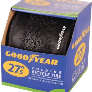 Kent 91066 Mountain Bike Tire, Folding, Black, For: 27-1/2 x 2 to 2.10 to 2-1/8 in Rim