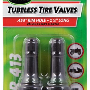Slime 2080-A Tubeless Tire Valve, Rubber, 2 PK, For: TR413 Tires