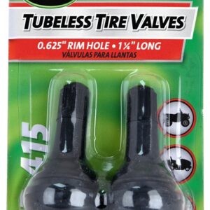 Slime 20161/2079-A Tubeless Tire Valve, Rubber, 2 PK, For: TR415 Tires