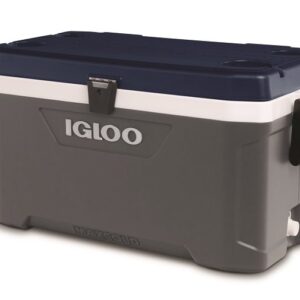 Igloo Maxcold Latitude Series 49972 Cooler, 70 qt Cooler, Polyurethane, Blue/Gray, 5 days Ice Retention