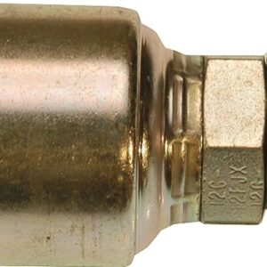 Gates G251700404 Straight Hydraulic Hose Coupling, 1/4 in x 7/16-20, Hose x Female JIC Flare Swivel, 37 deg Angle
