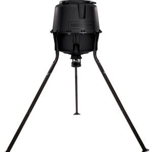 Moultrie MFG-13220 Deer Feeder, 30 gal Hopper, Plastic, Black