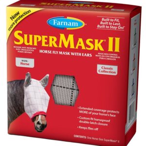 Farnam SuperMask II 100526861 Fly Mask with Ears, Horse