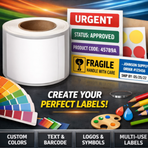 Centurion CCL 4 Custom Color Label, 2-1/8 in W